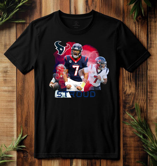 Custom printed Texans t shirt