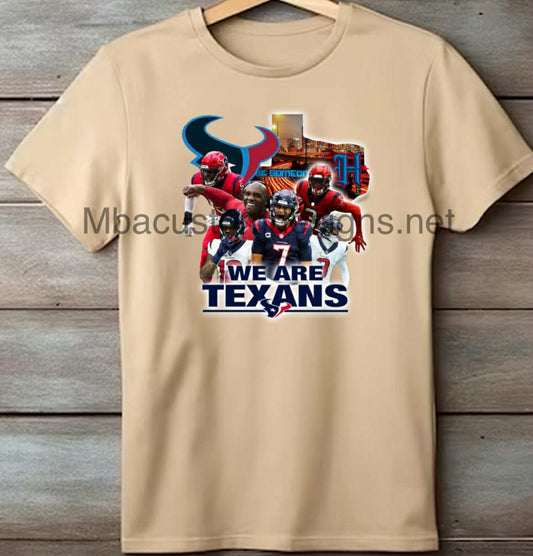 Custom texans cotton t shirt